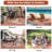 Outdoor Rug Waterproof Reversible Rug Plastic Straw Rug, Foldable Lightweight Camping Rug with Storage Rug, 4 Stakes, UV Resistant Patio Rug, Outdoor Carpet for Backyard Garden-411575089-411575097