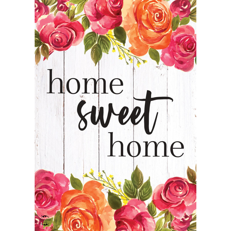Drapeau de maison de campagne «Sweet Home»