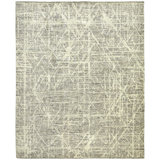 Crete Wool Abstract Area Rug in Gray/Ash/Ivory