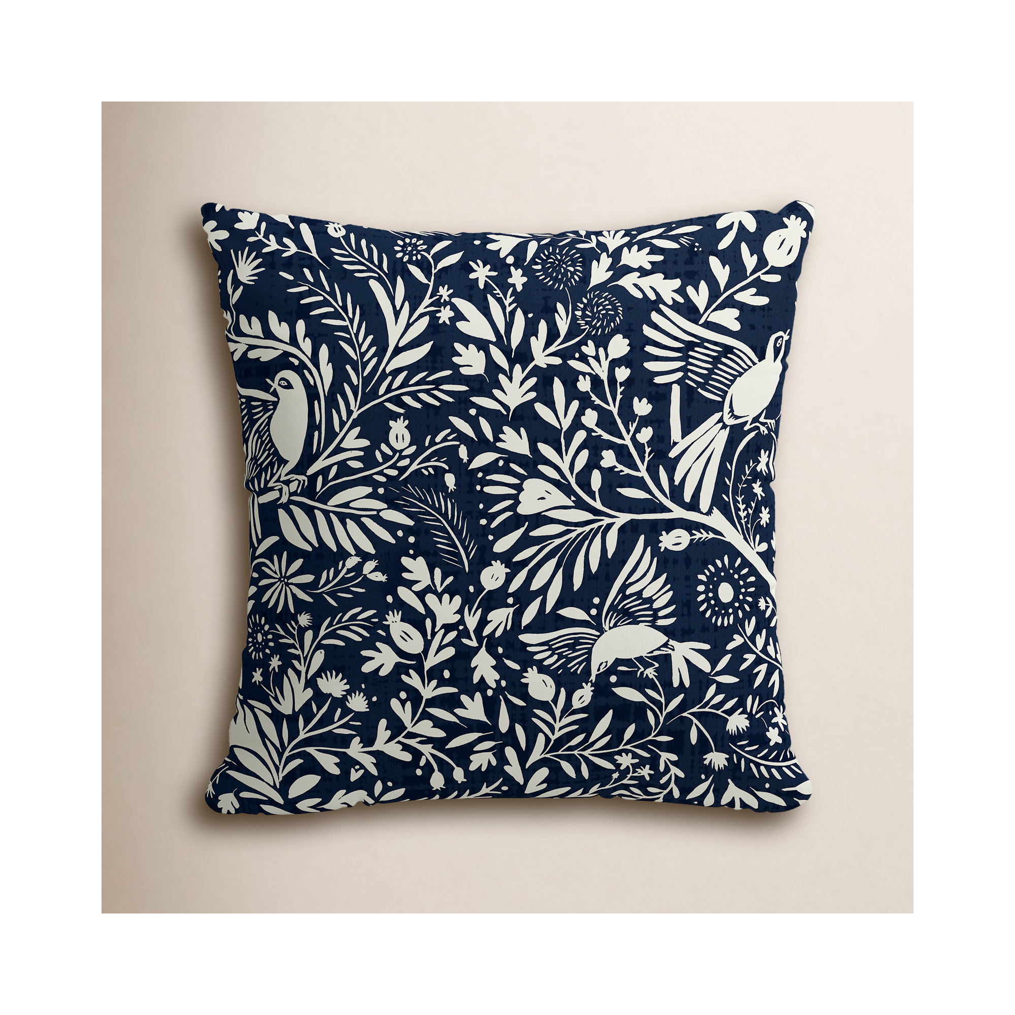 Randolph Toile Indoor/Outdoor Throw Pillow, 18" x 18"