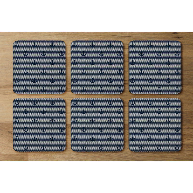 Square 6 Piece Coaster Set
