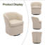 Chaise pivotante en similicuir (ensemble de 6)-1761359480