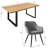 Bhagirath 31.5'' W 6-Person Rectangular Dining Set-1813835161-1837856875