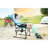 Blue Portable Folding Camping Chair - Heavy Duty With Side Table For Tailgating, Picnic, Garden Lawn, Fishing-824213894