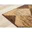 Tapis brun et beige à carreaux délavés-107120073