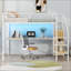 Lit mezzanine double en métal avec bureau-1903797185