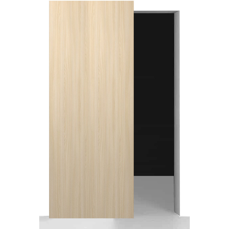 Porte de grange intérieure coulissante en bois massif à panneaux de bois massif Optima, 29,75 po x 83,23 po