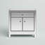 Armoire d'appoint à miroir 2 portes Sigmund-1801636404