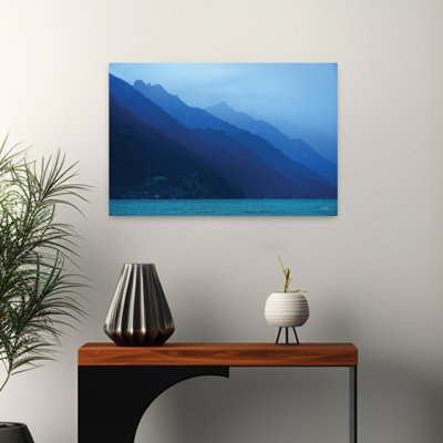 Blue Alps Abstract Contemporary Landscape Mountain Art