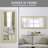 Laux Mosaic Large Floor Mirror, Full length Mirror, Full Body Mirror, Standing Mirror 66"L x 32"W-819388303