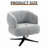 Swivel Chair Upholstered Accent Chair-1447736554