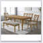 Ensemble de 2 chaises de salle à manger en chêne naturel antique