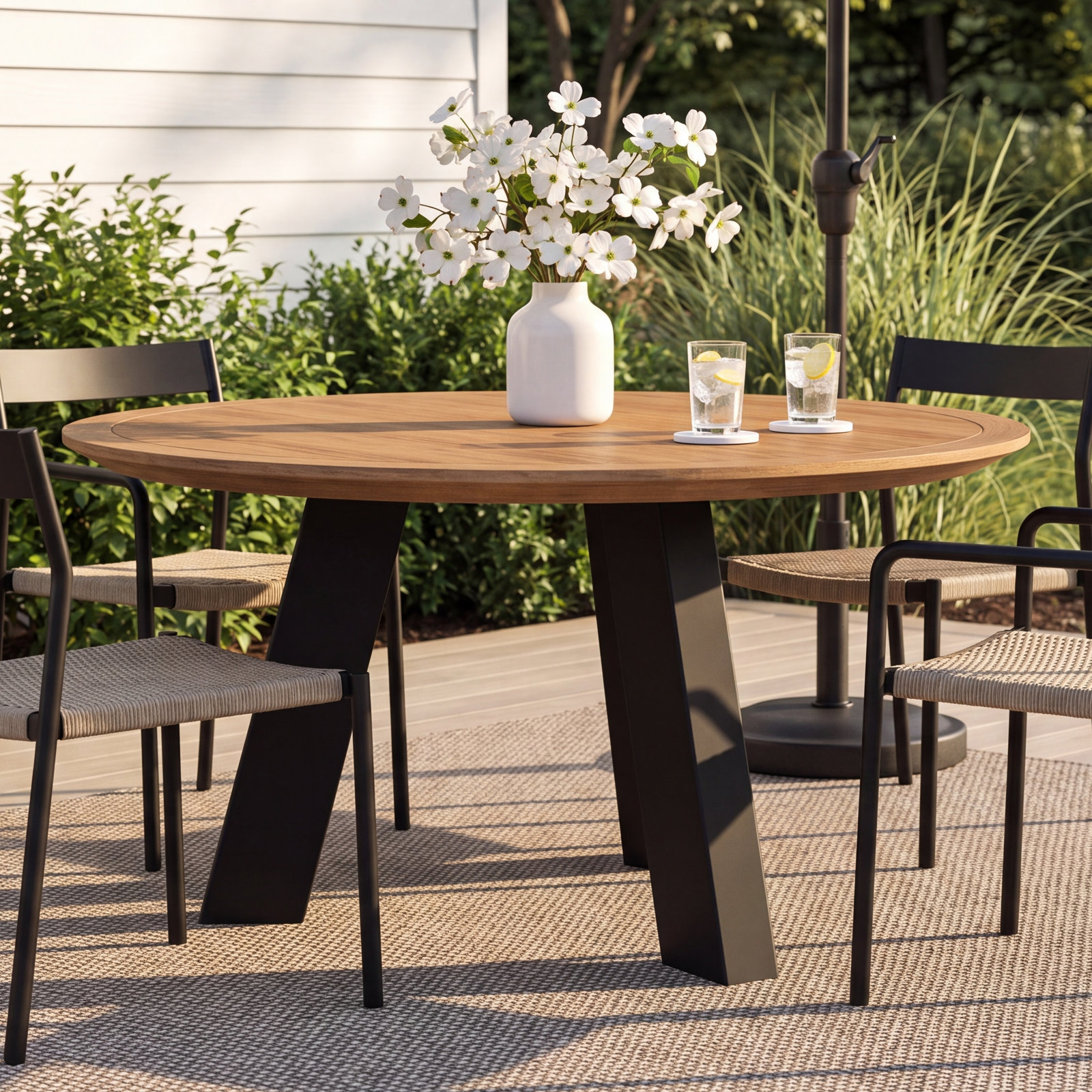 59" Teak Patio Dining Table