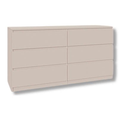 Tanyel 140cm W 6 - Drawer Chest of Drawers