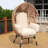 Elegant Arc Back Hanging Egg Chair