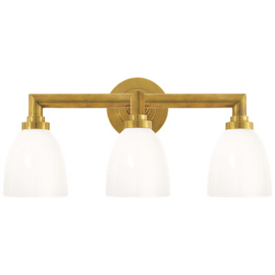 Chapman & Myers Wilton Triple Bath Light