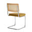 Ensemble de deux chaises d'appoint en velours capitonné beige et argent-1213864703