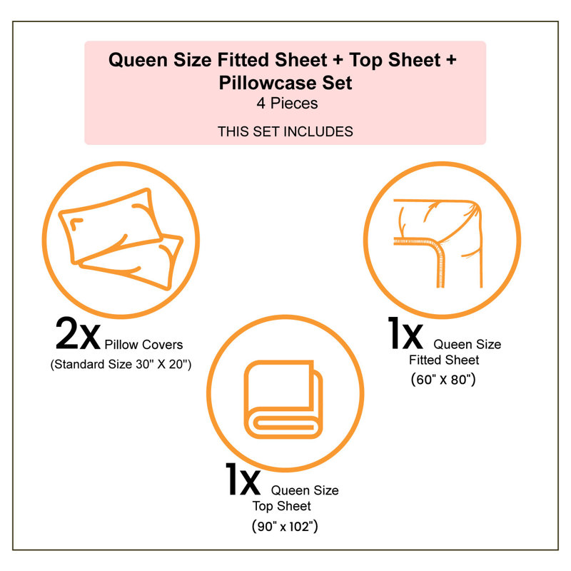 Queen White and Pale Green Microfiber Sheet Set with Geometric Print