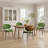 Ickes 21.85'' W Faux Leather Upholstered Side Dining Chair (Set of 4)-771619996