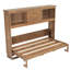 Lit escamotable simple avec station de charge et tiroir, couleur bois-1870517102