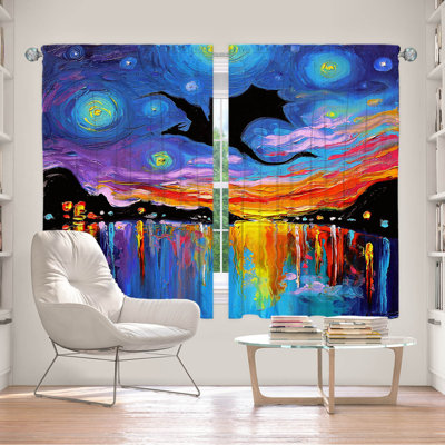 Feza Room Darkening Curtain Pair