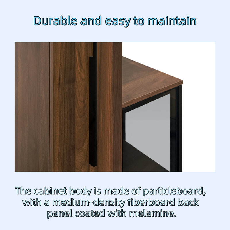 Glass Door Display Cabinet With Lighting