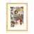 Toile avec cadre en bois beige