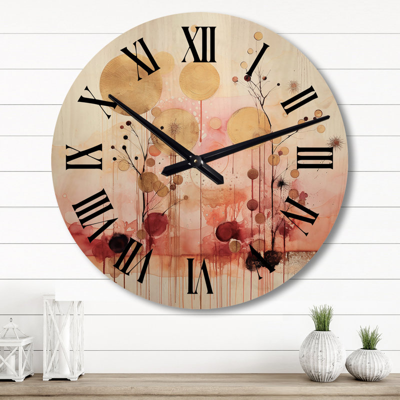 Horloge murale synchrone Elegance Vintage, Grand