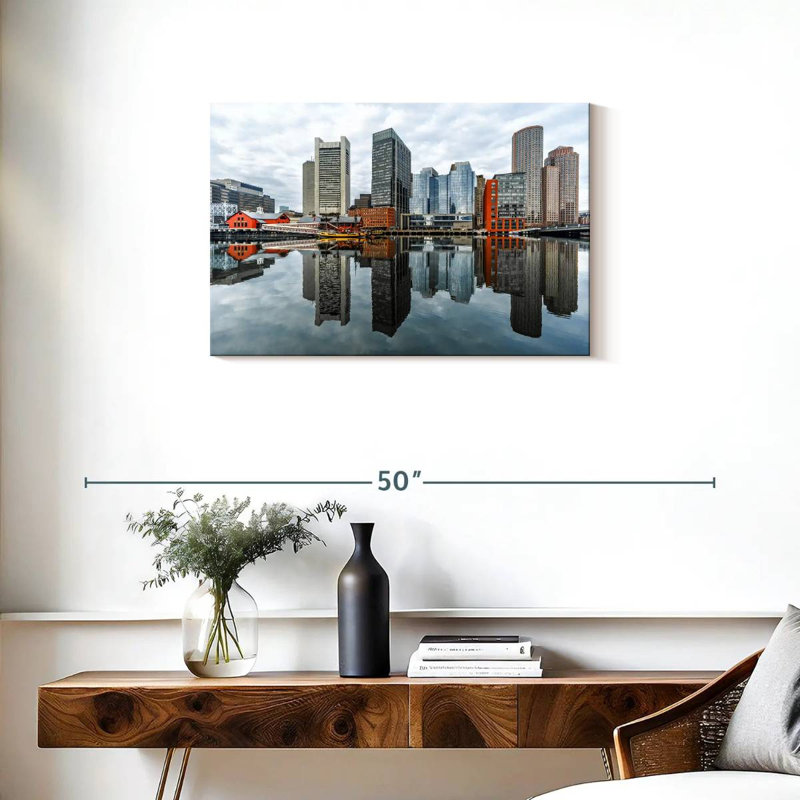 Ravi Boston Harbor View, 20" H x 30" W