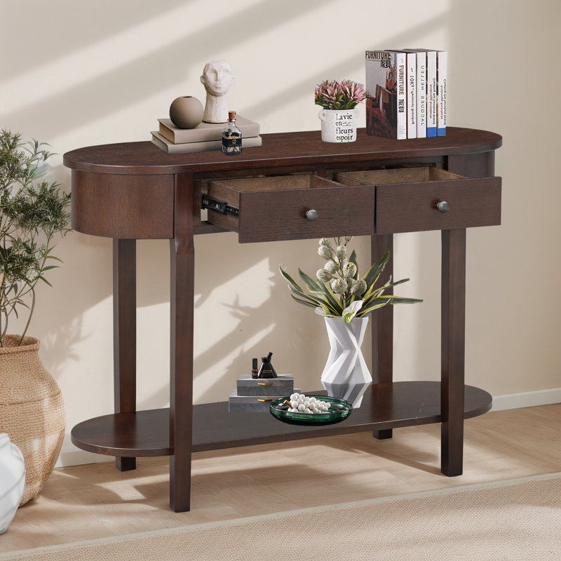 Console avec design incurvé, Espresso