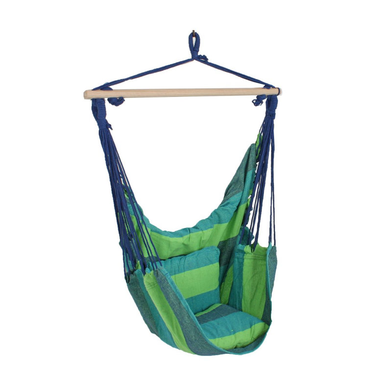 Samira Hanging Chair, Green / Blue