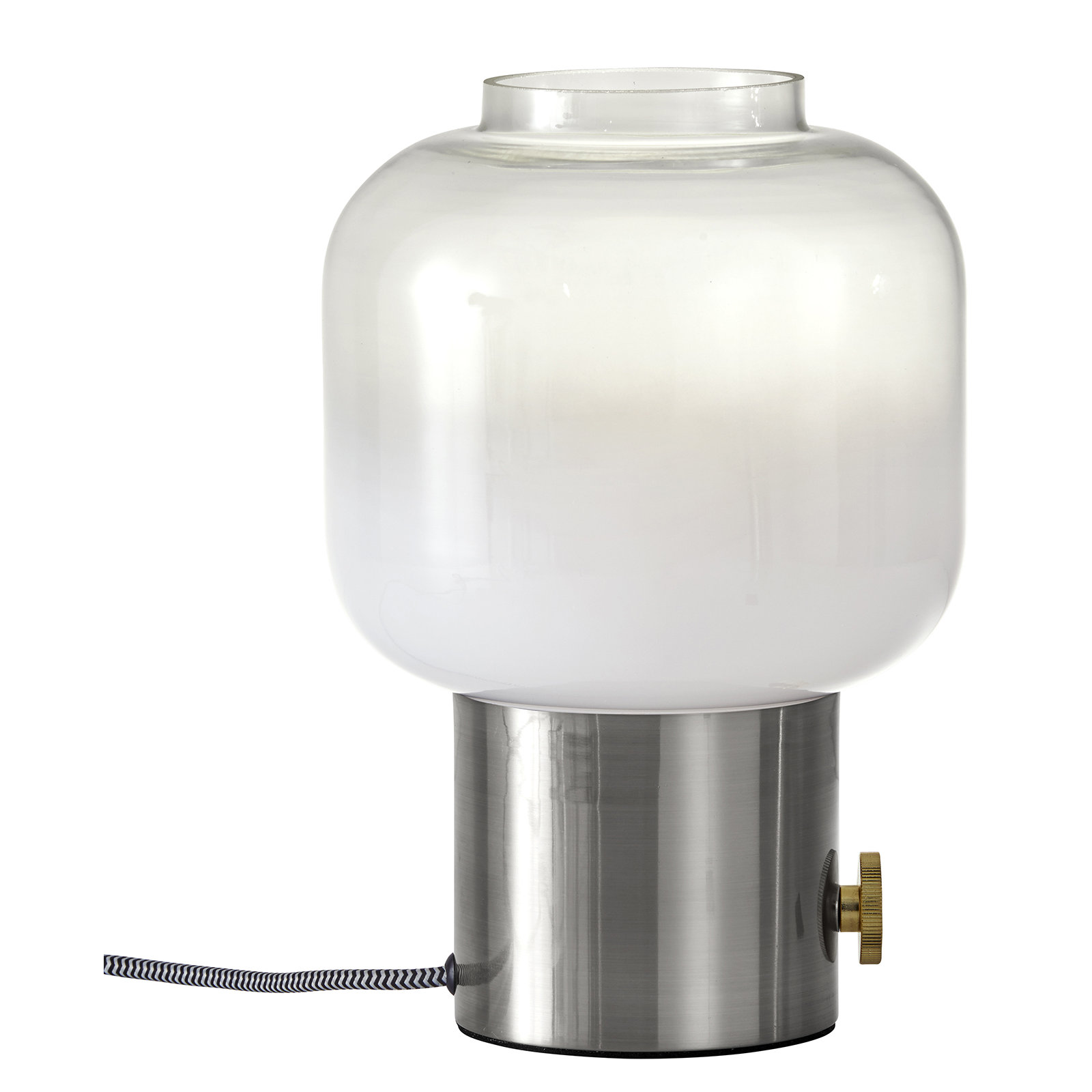 Diaz Metal Novelty Lamp, Brushed Steel