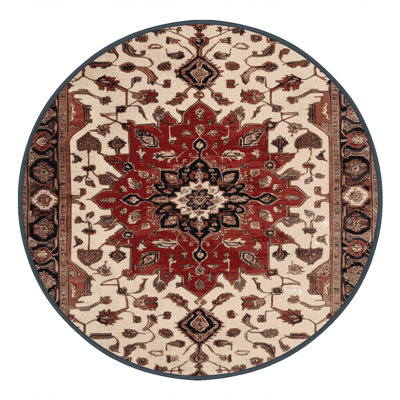 Machine Washable Persian Brown Area Rug