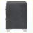 Grey Upholstered 2-Drawer Nightstand