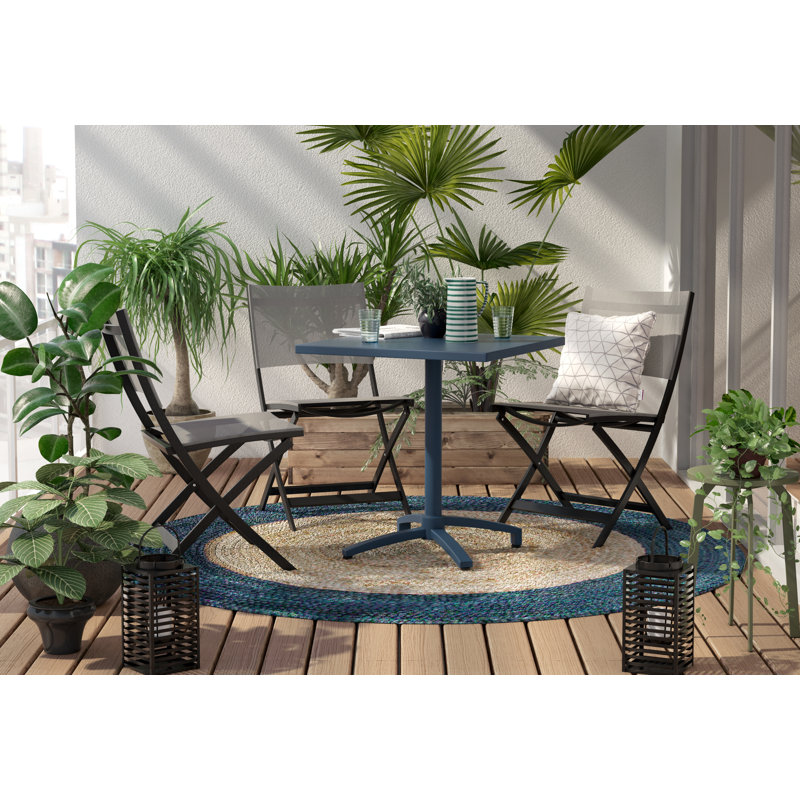 Treviso Square Acacia Solid Wood Outdoor Bistro Table - 70 cm W 70 cm D