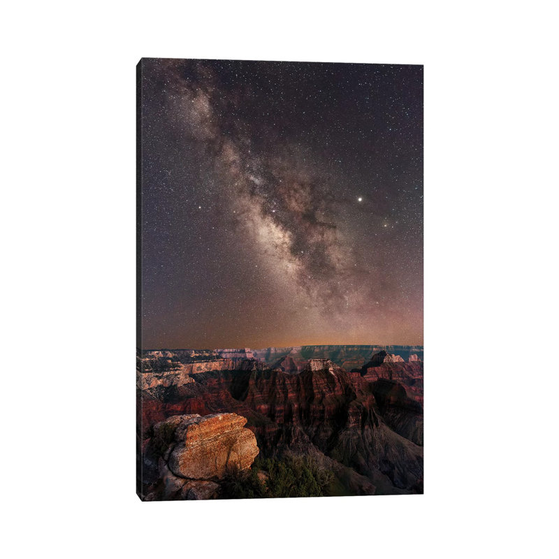 Grand Canyon Night II by Dennis Frates - Print on Canvas, Wrapped Canvas, 66.04cm H x 45.72cm W x 3.81cm D