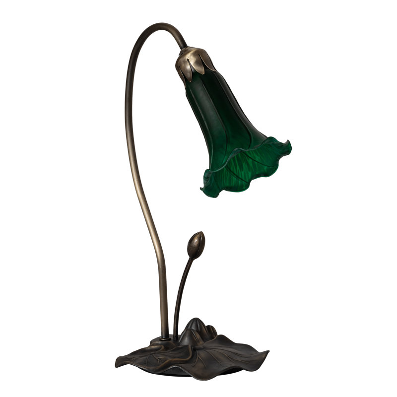 Nedra Arched Table Lamp, Green