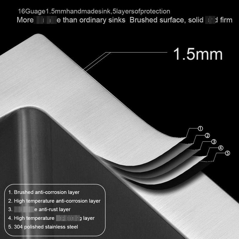 Évier de cuisine encastré de 19 po x 20 po en acier inoxydable de calibre 16 avec 9 lignes de profondeur et patins d'insonorisation