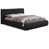 Tissu bouclé noir sélectionné