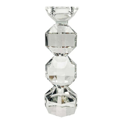 Candle Holder Glass Tabletop Candlestick