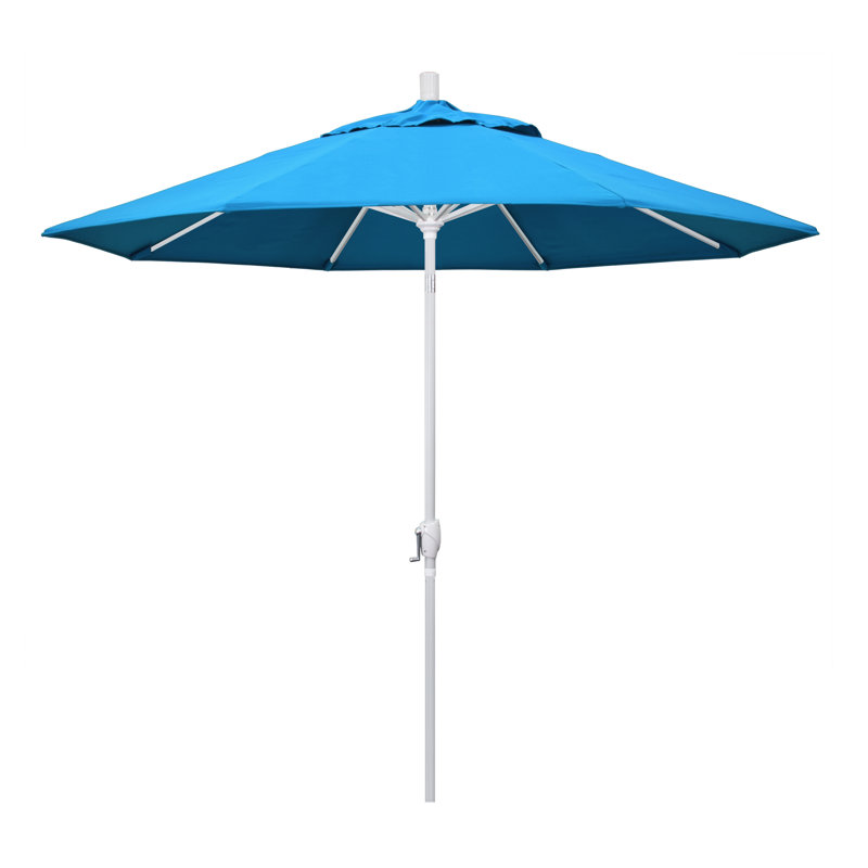 Parasol de marché 9 pi Ayomipo, Toile toile Sunbrella® cyan