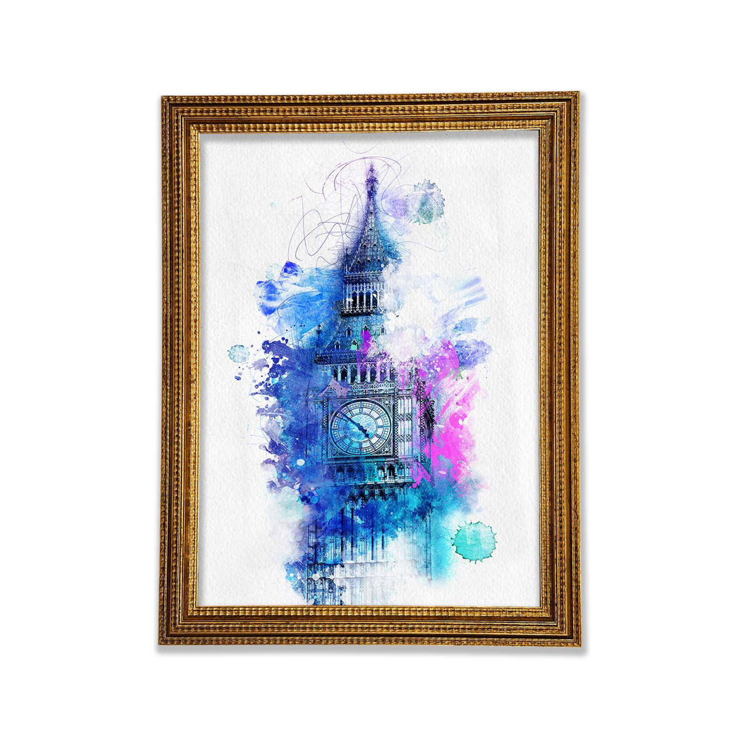 Aquarell Big Ben 2 - Druck