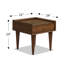 Table d'appoint Mid-Century Sutton en noyer avec charge USB intégrée (entièrement assemblée)