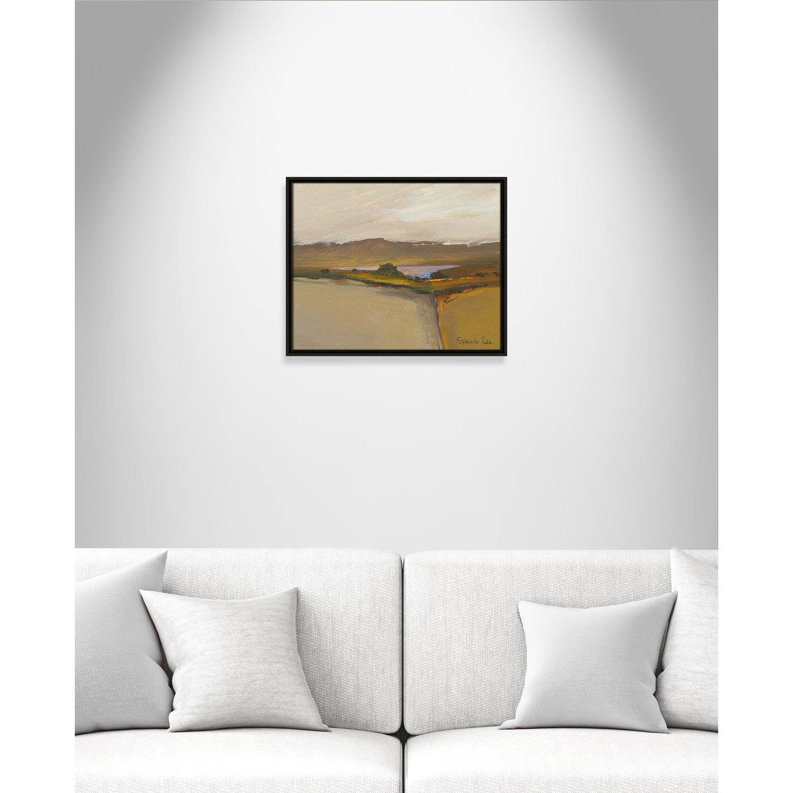Mack "Heaven and Earth IV" Print, Espresso Framed, 17.5'' H x 21.5'' W x 2'' D