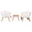 4 Piece Sofa Seating Group with Cushions-1162225759