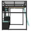Lit mezzanine en bois avec bureau-185885966