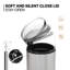 1.3 Gallon Trash Can, Step Trash Can, Easy Close Lid and Removable Liner