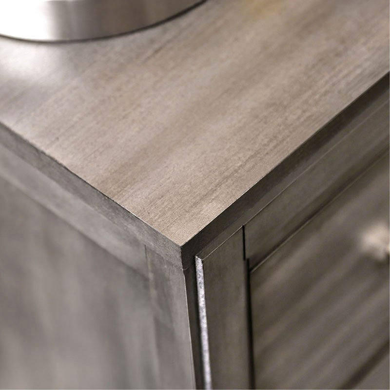 Magnifique table de chevet 1pc, Gris