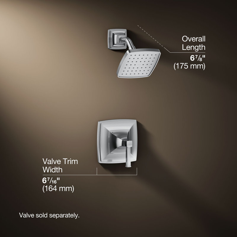 Riff Pressure-Balancing Shower Faucet Trim, Polished Chrome