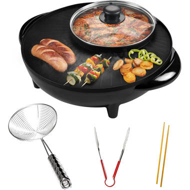 HUBESTSELLER Multifunctional Barbecue Electric Grill, Portable Indoor Boiling  Pot, No Oil Fume Grill Barbecue Pot